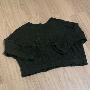 Jamie and the Jones Dyed Midweight T Sweater in Deep Olive